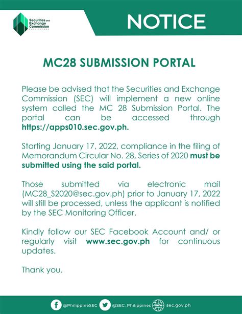mc28 submission|Securities and Exchange Commission issues new MC 28 online .